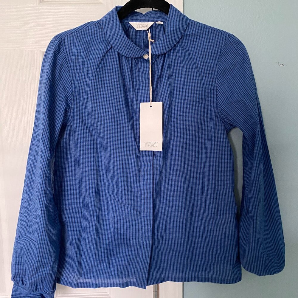 TOAST Anja Check Cotton Shirt. UK6 (US2)